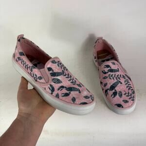 Sperry Crest Twin Gore Sneakers Women's 8.5 Pink Slip-On Low Top Running Shoes